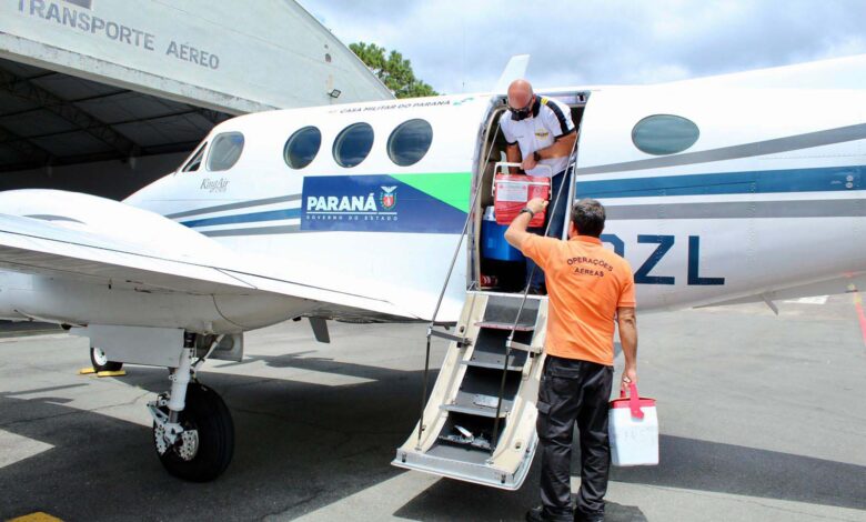 transporte de órgãos desembarque