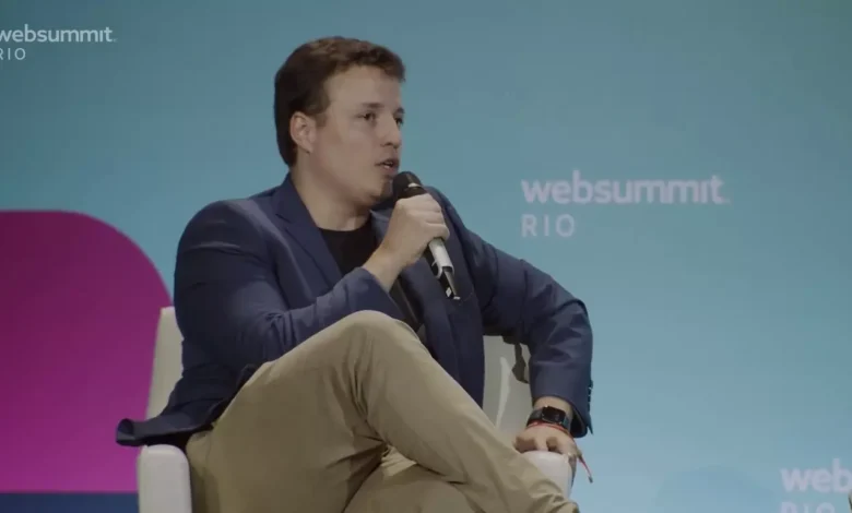 Guilherme Weigert, CEO da Conexa, durante Web Summit Rio Acervo pessoal