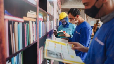 Novos "Canteiros da Leitura" ampliam conhecimento e incentivam hábito de leitura entre profissionais da construção civil Divulgação Grupo A.Yoshii