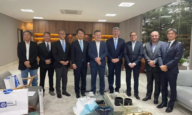 Visita do Embaixador e Cônsul Geral do Japão Governador Mauro Mendes