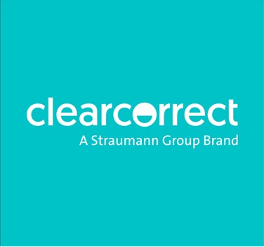 Nova logo da ClearCorrect ficou um pouco mais fina e com cores mais sóbrias Créditos: Divulgação/ClearCorrect