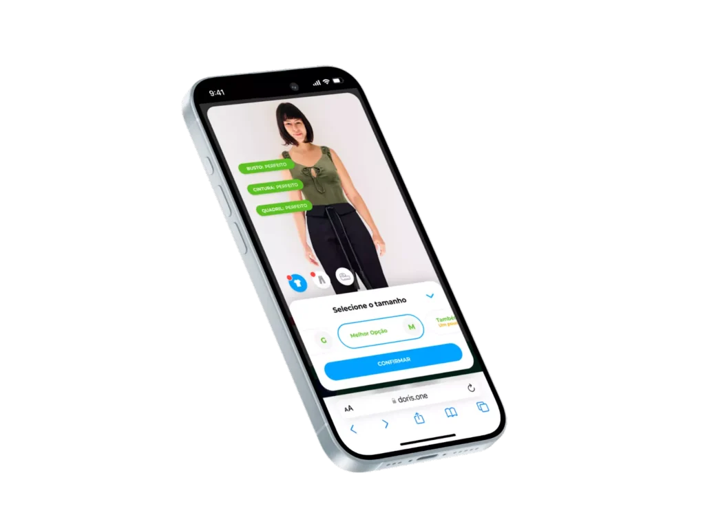 Combinações de peças que podem ser feitas pelo Provador Virtual e direcionadas direto para o carrinho do e-commerce - Divulgação, Doris