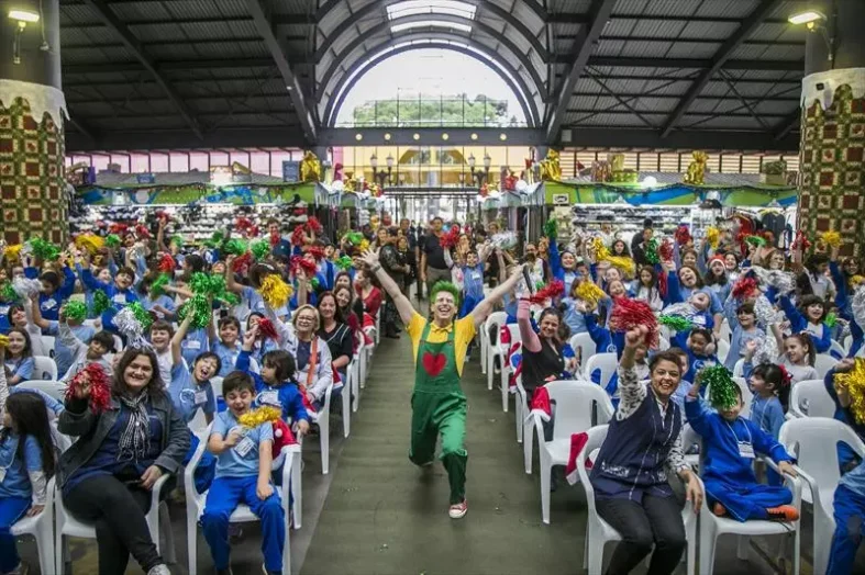 Alunos do CMEI Caramuru