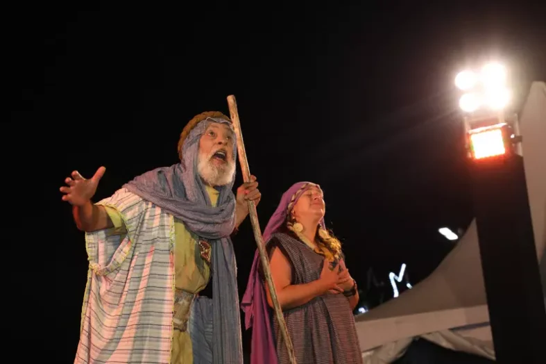 Grupo Lanteri apresenta o “Auto de Natal” no Parque das Águas. (Foto: PMP)