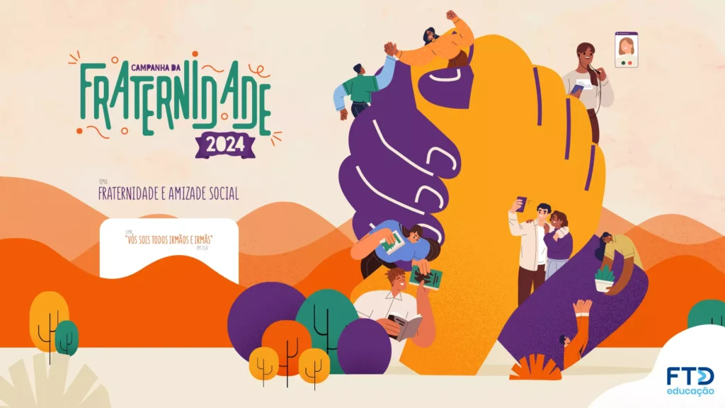 A Campanha da Fraternidade 2024, realizada pela Conferência Nacional dos Bispos do Brasil (CNBB), está recebendo uma abordagem mais profunda sobre o tema da amizade social, por meio de uma página especial repleta de materiais exclusivos. Organizada pelo Brasil Marista e articulada pela Província Marista Brasil Centro-Sul (PMBCS), a página disponibiliza recursos que visam aproximar o tema do cotidiano das comunidades e das escolas, oferecendo teoria e prática em um só lugar. O espaço virtual traz diversos subsídios. Um dos destaques é um e-book direcionado à comunidade eclesial com roteiros para encontros, incluindo ideias de como aprofundar a temática. Também estão disponíveis arquivos editáveis, como cards para redes sociais e cartazes. Entre eles, uma releitura da arte da CF2024 feita pela Província Marista Brasil Centro-Norte (PMBCN), uma releitura da Encíclica “Fratelli Tutti” do Papa Francisco e o subsídio “Todos Irmãos e Irmãs”. Além de uma síntese do texto base, elaborada pela coordenação de Pastoral da Província Marista Brasil Sul-Amazônia (Rede Marista). Para acessar, clique no link: https://conteudo.marista.org.br/cf2024 Para trabalhar a Campanha da Fraternidade em sala de aula, há ainda a indicação de dois livros da FTD Educação, editora que faz parte do Grupo Marista, lançados com exclusividade para a campanha. São eles Sonho de um Mundo sem Fronteiras e Uma casa para todos, do escritor Fernando Carraro. Há ainda um e-book da FTD com sugestões de uso dos materiais e uma página voltada para as escolas com informações sobre a CF2024, que pode ser acessar pelo link: campanhadafraternidade.ftd.com.br “Educar para a vida em fraternidade, a partir da justiça e do amor, é o apelo central do Evangelho. A Campanha da Fraternidade 2024 e os materiais e recursos exclusivos disponibilizados pelo Brasil Marista e pela FTD Educação nos convidam a refletir sobre a amizade social e a importância de renovar a consciência da responsabilidade de todos pela ação da Igreja na evangelização e na promoção humana, em vista de uma sociedade mais justa e solidária”, destaca Cintia Lapa, diretora adjunta educacional da FTD Educação. Tema da Campanha da Fraternidade 2024 Em 2024, o tema da campanha é “Fraternidade e amizade social”. E a inspiração bíblica que serve como lema é: “Vós sois todos irmãos e irmãs” (Mt 23,8). O lançamento oficial será no dia 14 de fevereiro, no início da Quaresma. A campanha marca os 60 anos do lançamento do primeiro texto. A proposta da Conferência Nacional dos Bispos do Brasil (CNBB) é despertar a consciência para a importância e a beleza da fraternidade humana. O objetivo é incentivar a criação, o cultivo e o fortalecimento dos laços de amizade. Não apenas no âmbito individual, mas principalmente no comunitário, visando a construção de uma realidade de paz entre todas as pessoas e povos. Sempre baseada nos ensinamentos de Jesus Cristo. De acordo com o padre Jean Poul Hansen, assessor de Campanhas da CNBB, o texto-base da CF 2024 reflete o desejo de que a fraternidade seja o remédio para curar o mundo adoecido. Ou seja, para sanar a sociedade enferma e recompor o tecido esgarçado da nossa convivência. Uma página para inspirar estudo e ação Esta é a terceira vez que o Brasil Marista disponibiliza conteúdo dessa forma, utilizando uma página dedicada à campanha, em colaboração com a PMBCS. A intenção é oferecer mais visibilidade aos temas abordados pela CNBB e transformar esse conhecimento em ação. Buscando a participação de todos na construção de um mundo melhor. A página oferece uma oportunidade única para aprofundar os estudos e promover ações que impactem positivamente a sociedade, em sintonia com os objetivos e propósitos da Campanha da Fraternidade. Para acessar a página especial e explorar todos os materiais disponíveis clique no link: https://conteudo.marista.org.br/cf2024