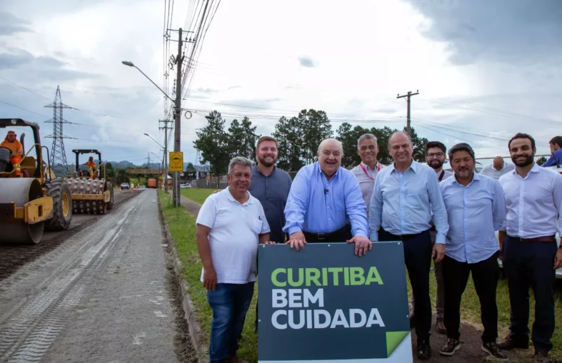 Rafael Greca e Ricardo Barros na estrada
