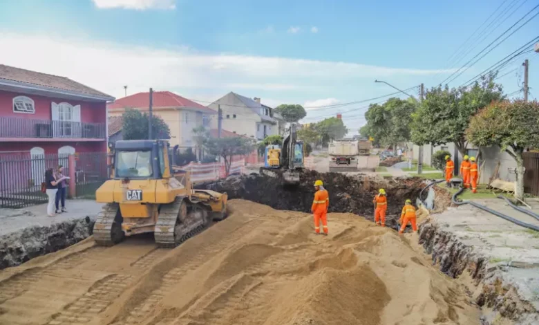 Obra rua Olga Balster, binário com a rua Nivaldo Braga foto daniel castellano-smcs