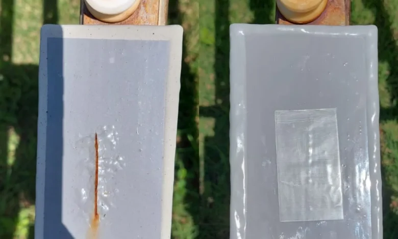 Divulgação adesivo anti-corrosivo feito 100% de garrafa pet