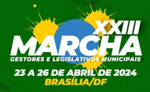 Ilustração - UVB XXIII Marcha dos Gestores e Legislativos Municipais ocorre em Brasília, no Centro de Convenções Ulysses Guimarães, dos dias 23 a 36 de abril de 2024