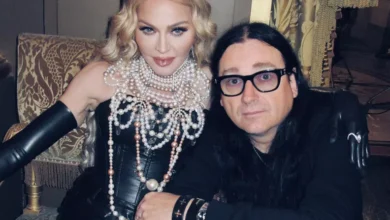 Madonna e Jonas Akerlund na gravação da campanha do Itaú: Feito de Futuro