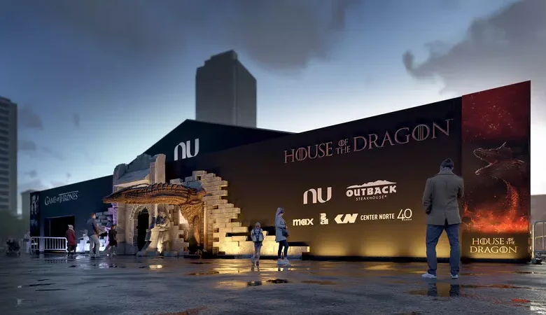 Nubank, trazem ao Shopping Center Norte a “Game of Thrones & House of the Dragon Experience”