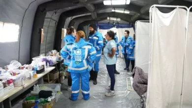 Voluntários da Força Nacional do SUS em atuaçao no hospital de campanha de Canoas - Foto: Gabriel Galli/MS