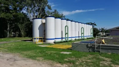 Estação de tratamento instalada na unidade Riograndense da Gerdau. Crédito: Gerdau/Divulgação