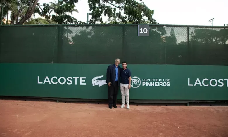 Na foto: Carlos Brazolin, presidente do Esporte Clube Pinheiros e Pedro Zannoni, CEO da Lacoste na América Latina