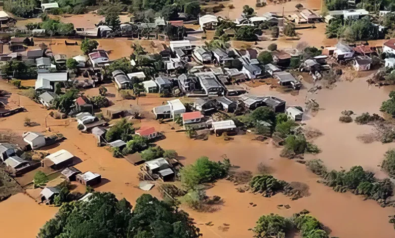 rs cidade alagada foto marinha do brasil