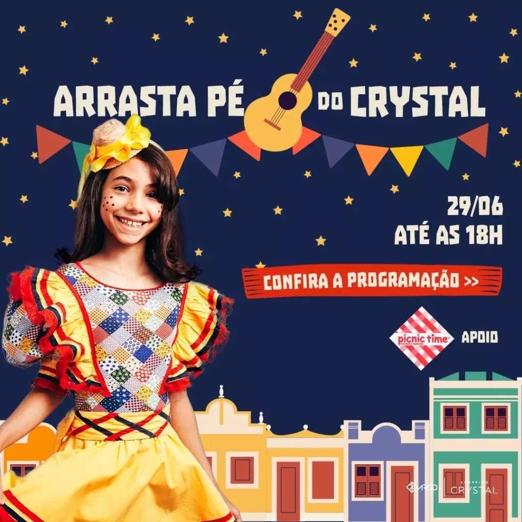 Shopping Crystal promove Arrasta Pé e Arrasta Pata juninos