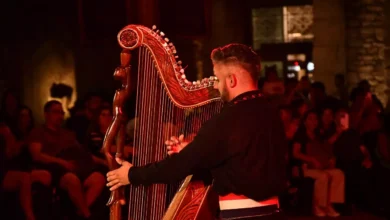 Apresentações do Marco ganham o som da harpa paraguaia