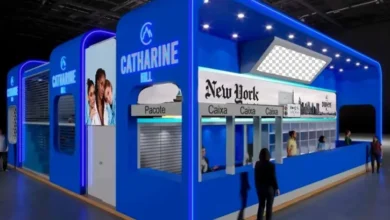 Mockup do Stand F155 da Catharine Hill para a Beauty Fair 2024 (Divulgação: Catharine Hill)