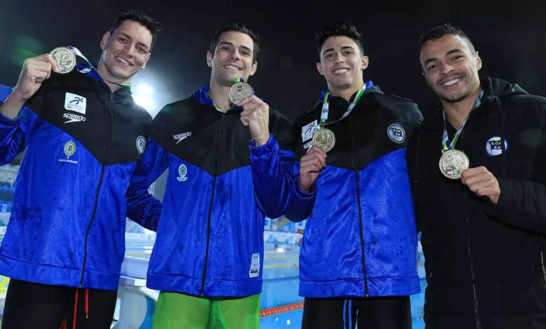 FOTO: Victor Alcará, Marcelo Chierighini, Kaique Alves e Gabriel Santos. Foto: Ricardo Bufolin/ECP