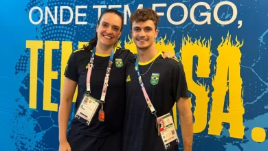 Gabriela Moreschi e Renan Gallina estão competindo nos Jogos Olímpicos de Paris