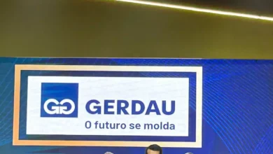 Gustavo Werneck, CEO da Gerdau, recebe a premiação Valor 1000