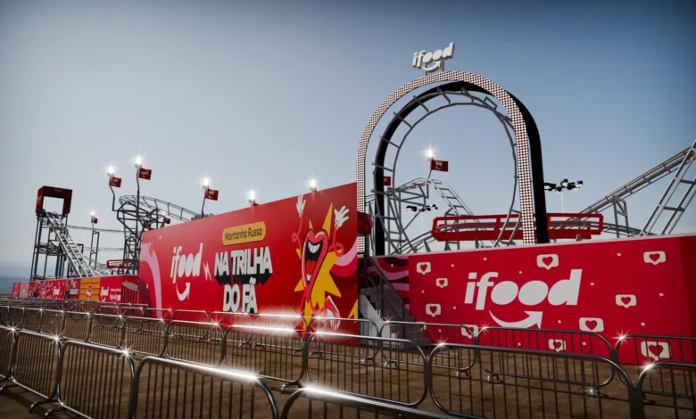 3D montanha-russa iFood Rock in Rio 2024