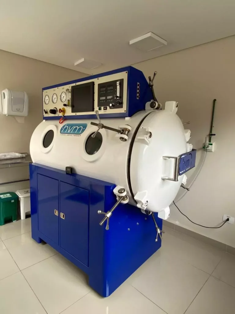 câmara hiperbárica do Hospital Veterinário Santa Monica