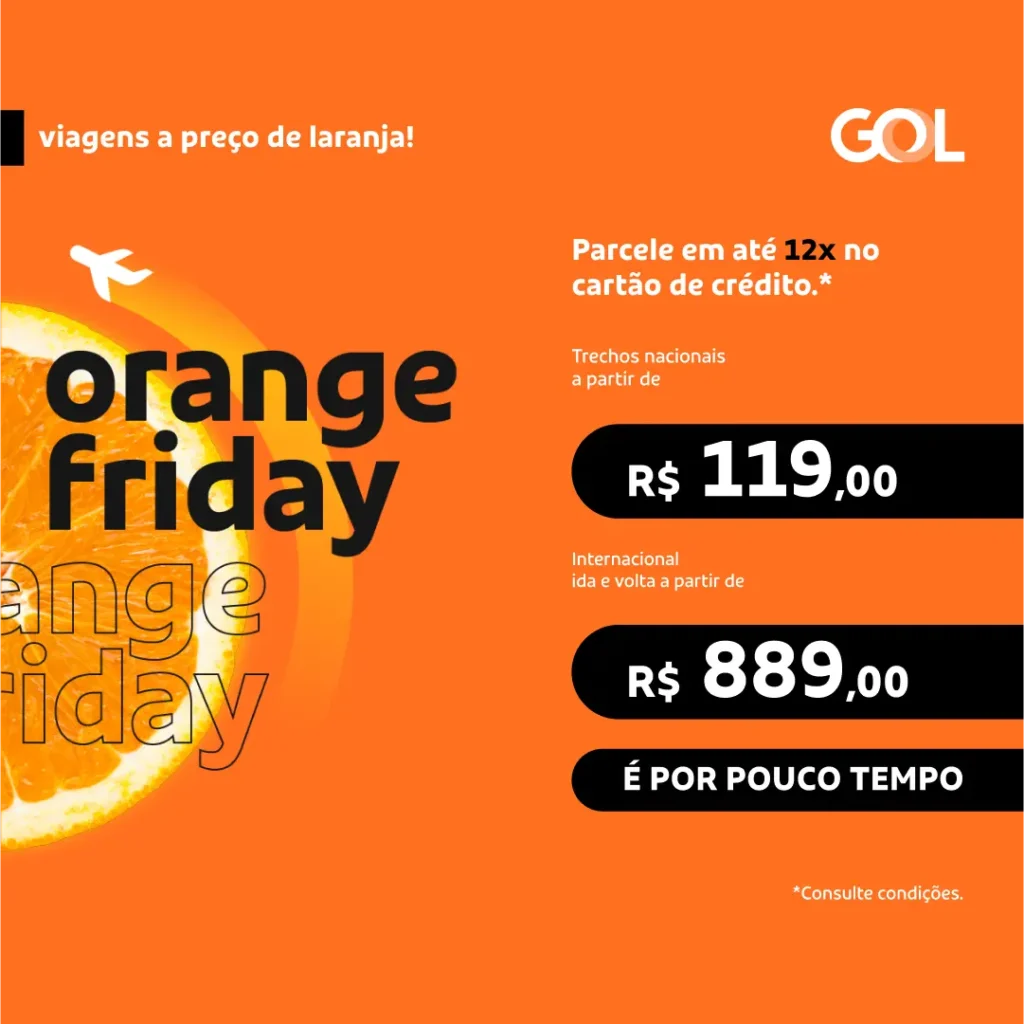 Orange Friday da GOL