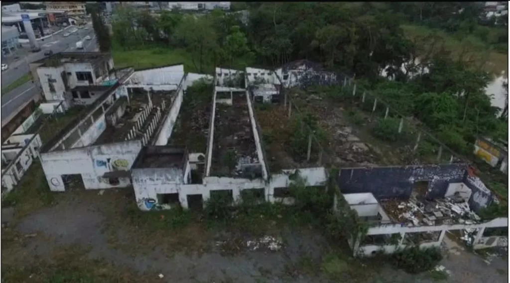 Terreno da Cristal Blumenau que foi arrematado por R$ 5,4 milhões. Foto: Divulgação/ Nogari Leilões