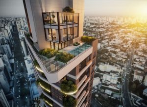 Por meio de uma parceria entre a GT Building e a Electrolux é possível conhecer virtualmente um dos apartamentos de 280 metros quadrados do OÁS. Divulgação / GT Building