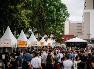A feira promove a produção artística, autoral e criativa brasileira, oferecendo ainda atividades de pintura ao vivo,
ações para as crianças, shows ao vivo, gastronomia, acessibilidade, entre outros. (Créd. Rodrigo Fonseca