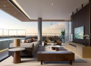 Amáz, o mais recente lançamento da GT Building, tem projeto arquitetônico inspirado na Amazônia. Divulgação