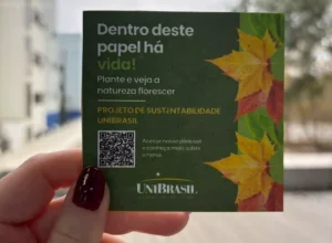 Papel semente. Foto - Divulgação UniBrasil.jpeg