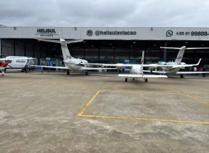 Aviation XP Sul - Hangar Helisul no Aeroporto de Bacacheri Divulgação/CCR Aeroportos
