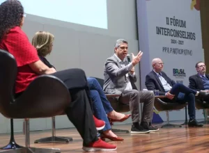 O ministro Márcio Macêdo (Secretaria-Geral da Presidência) durante o Fórum Interconselhos, em Brasília (DF). Foto: SGP