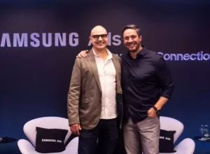 Essio Floridi e Cláudio Corrêa Crédito: Divulgação/Samsung Ads