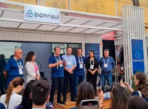 Presidente do banco, Fernando Lemos, destacou o compromisso da instituição com o desenvolvimento do ecossistema de inovação. Foto: Divulgação Banrisul