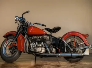 Harley Davidson FL 1938 – Motor Flathead. Foto: Divulgação/ Shopping Mueller.